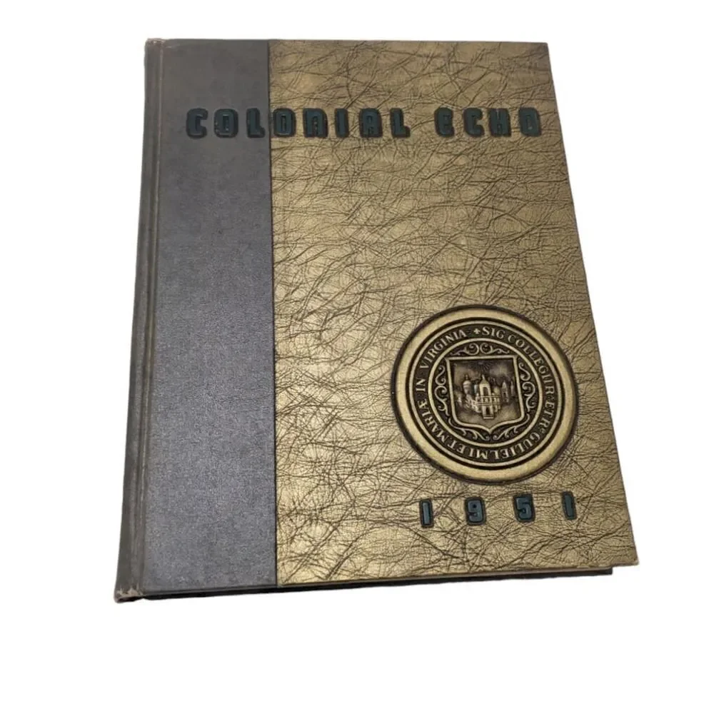 William & Mary Colonial‎ Echo 1951 Yearbook Vintage
